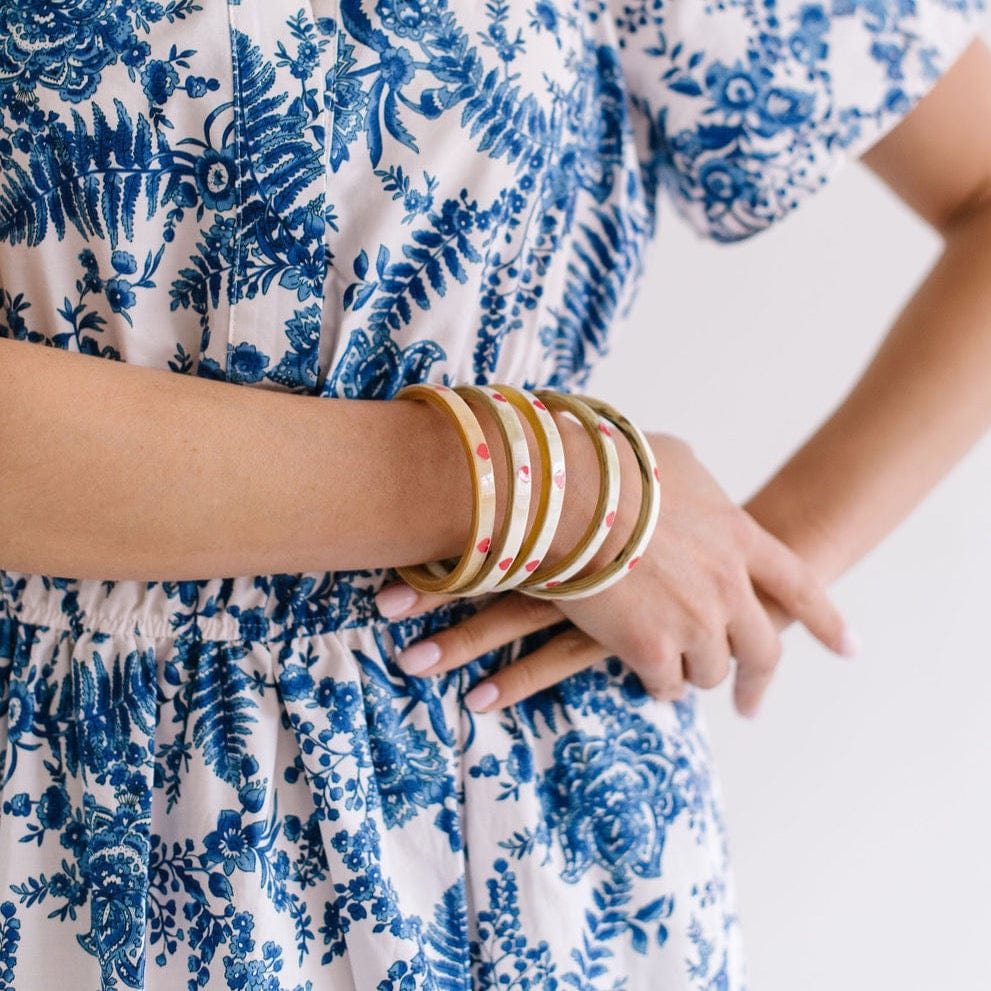 Red Heart Bangle Stack – Sunshine Tienda®