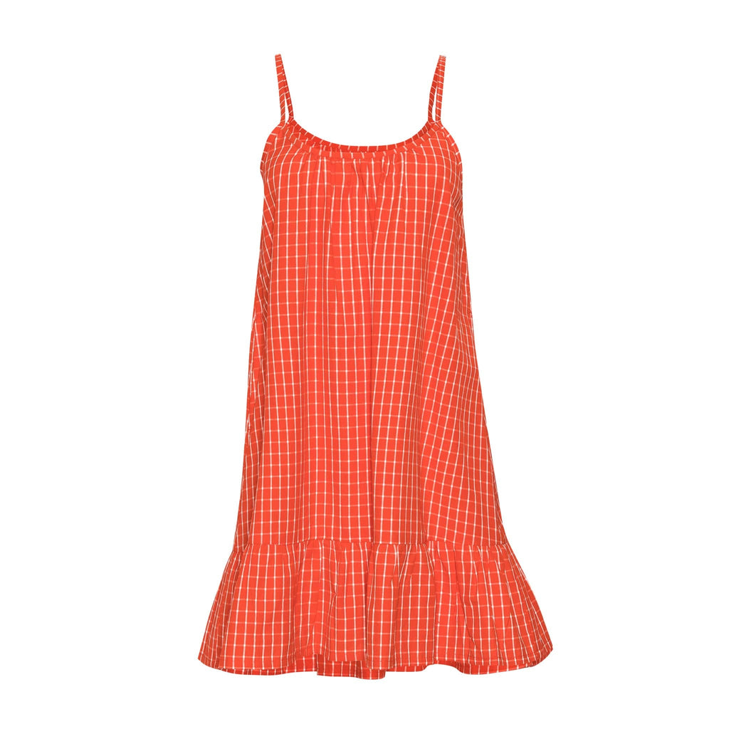 Sunshine Tienda® Red Plaid Olivia Dress