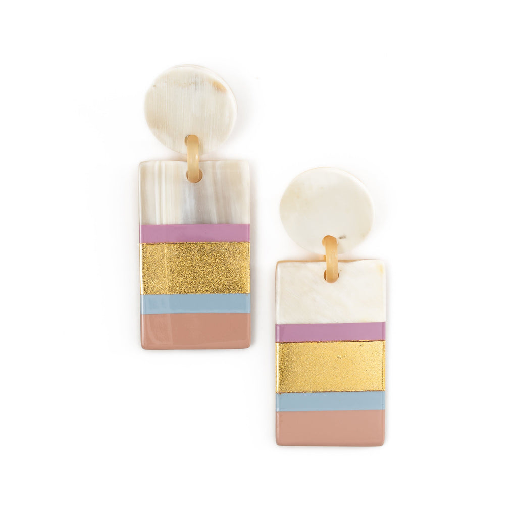 Sunshine Tienda Rose Cabana Statement Earrings