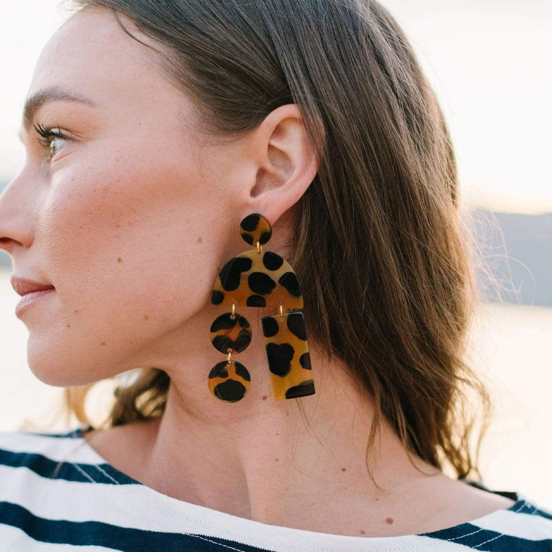 Sunshine Tienda Safari Mobile Statement Earrings