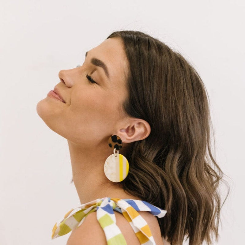 Sunshine Tienda® Sunflower Circle Earrings