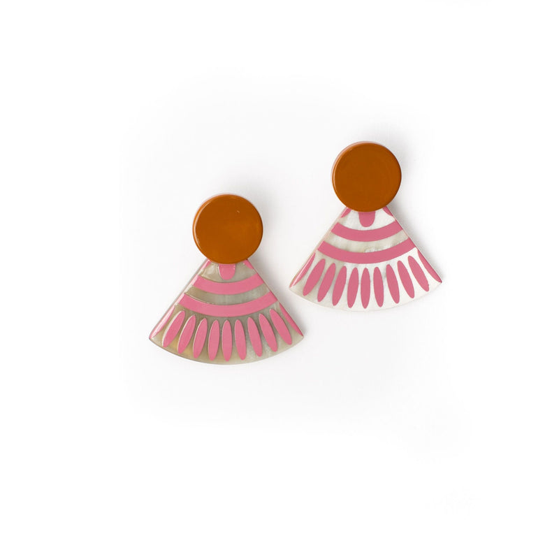 Sunshine Tienda® Sunset Blush Tile Earrings