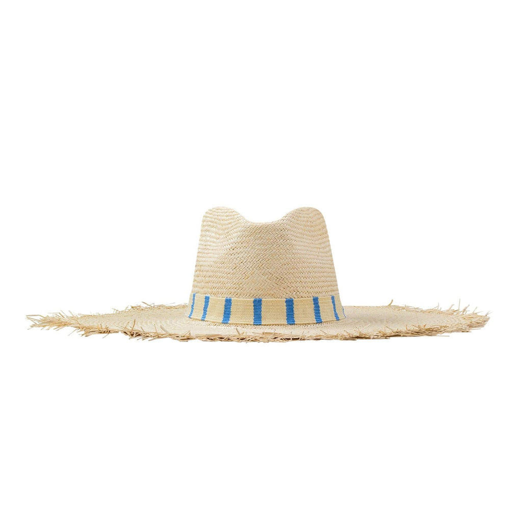 Sunshine Tienda Susana Wide Brimmed Palm Fringe Hat