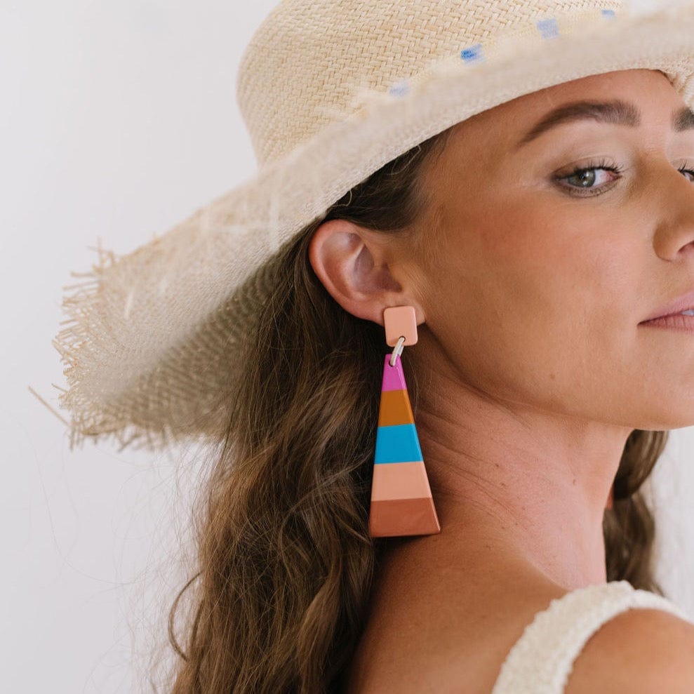 Sunshine Tienda® Ticky Tacky Shield Earrings