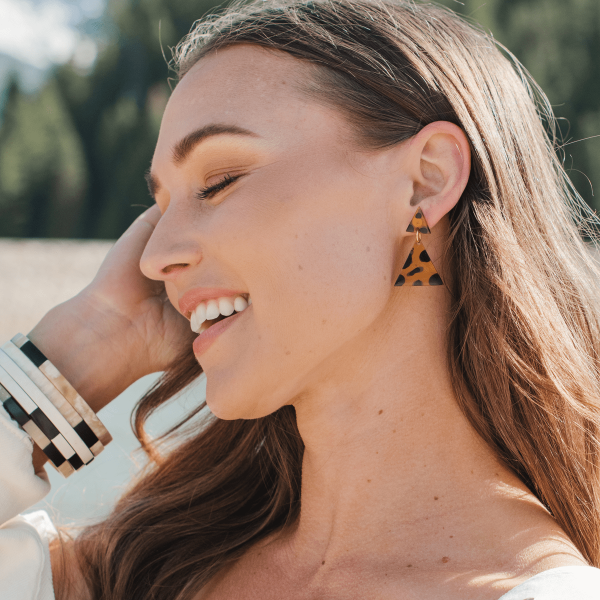 Tortoise earrings store