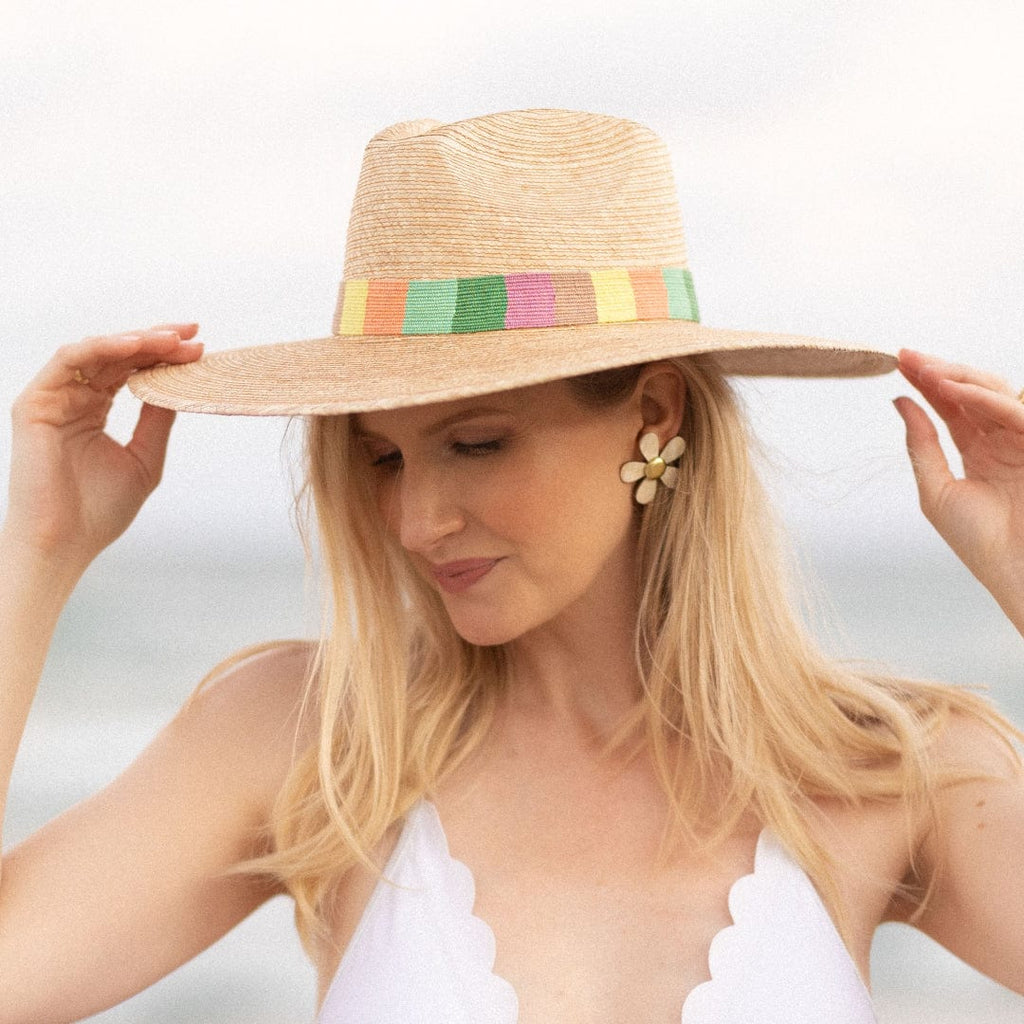 Sunshine Tienda® Umbrella Stripe Sun Hat
