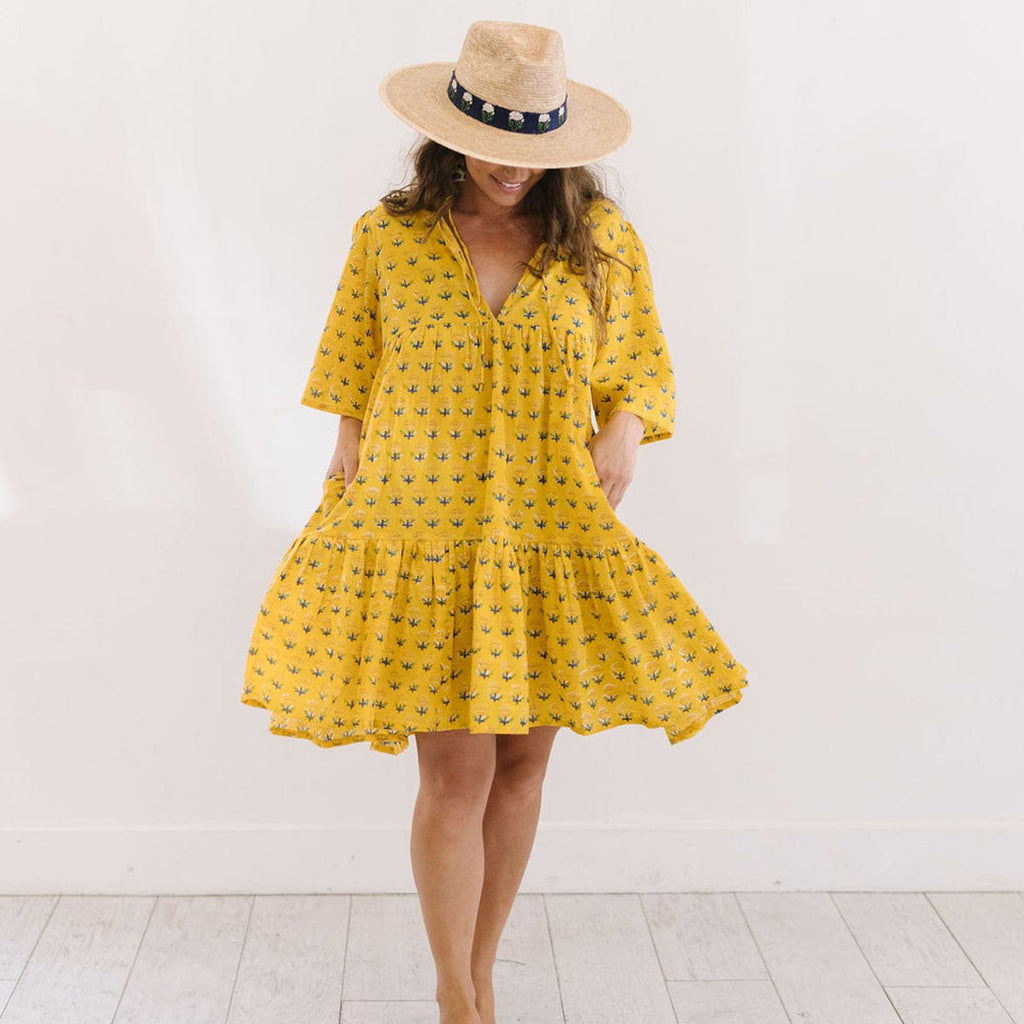 Sunshine Tienda® Yellow Marigold Bondi Dress